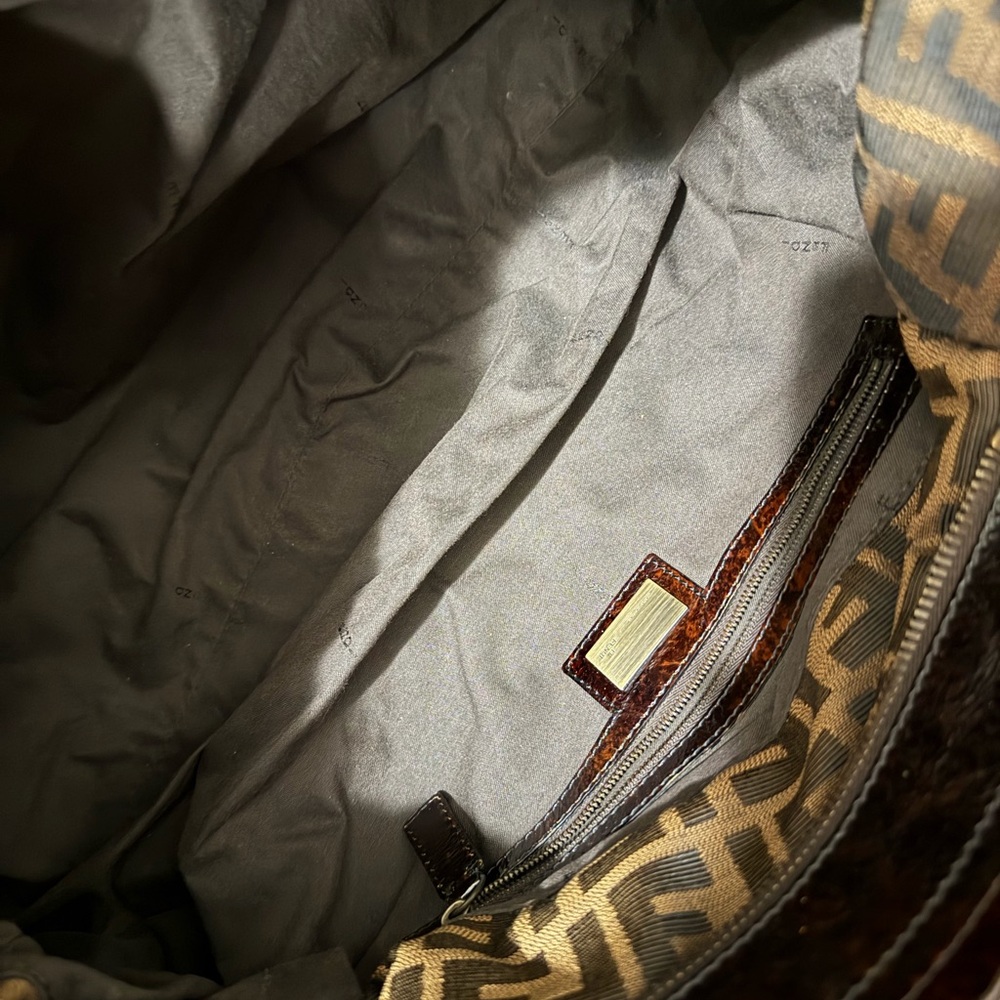 Fendi Black and Brown Shoulder Bag - Picture 5 of 8